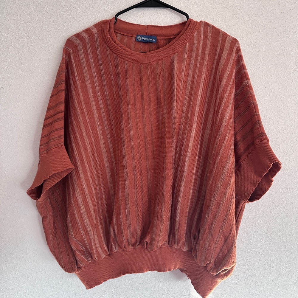 Democracy Rust Knit Top